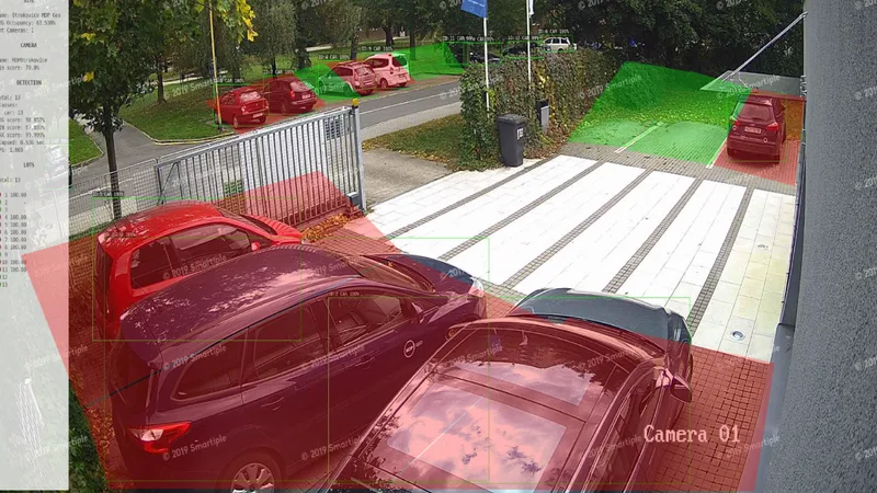 Image de caméra avec détection – Otrokovice, Lidická